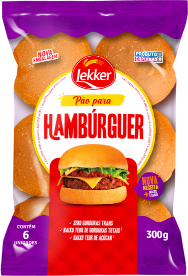 Pão para Hambúrguer Lekker